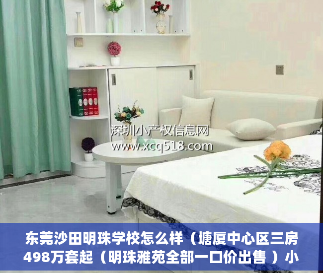 东莞沙田明珠学校怎么样（塘厦中心区三房498万套起（明珠雅苑全部一口价出售 ）小产权贷款多久能批下来，