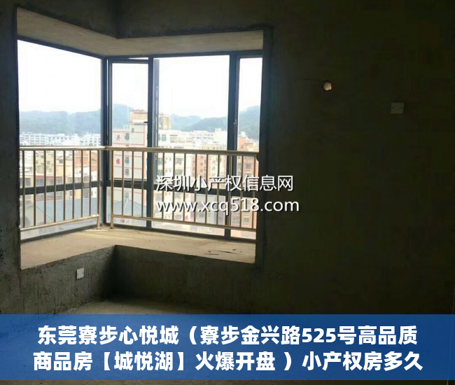 东莞寮步心悦城（寮步金兴路525号高品质商品房【城悦湖】火爆开盘 ）小产权房多久交易，