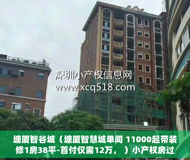 塘厦智谷城（塘厦智慧城单间 11000起带装修1房38平-首付仅需12万， ）小产权房过多久就不能拆了，