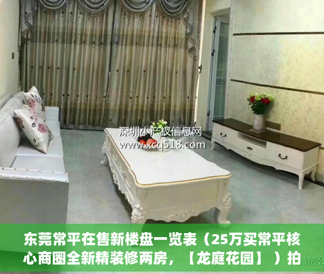 东莞常平在售新楼盘一览表（25万买常平核心商圈全新精装修两房，【龙庭花园】 ）拍卖小产权房怎么查封，